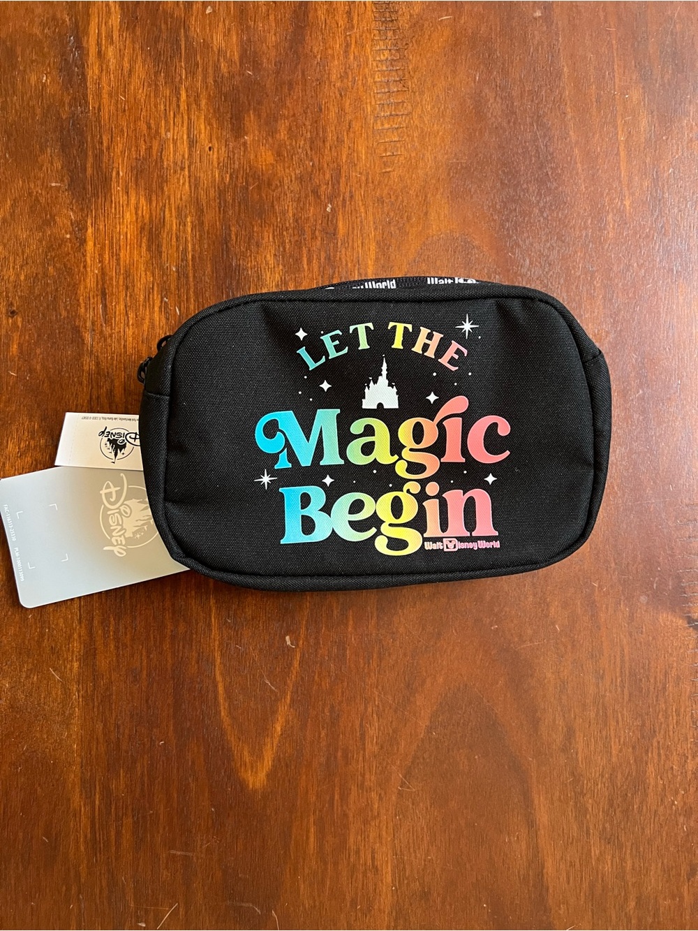 Disney Parks Walt Disney World Let the Magic Begin Belt Bag Fanny Pack NWT